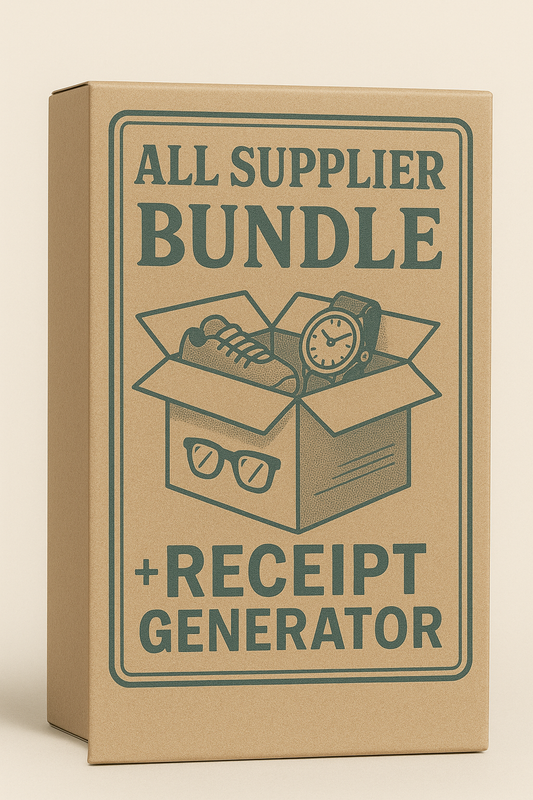 ALL SUPPLIER BUNDLE + RECEIPT GENERATOR